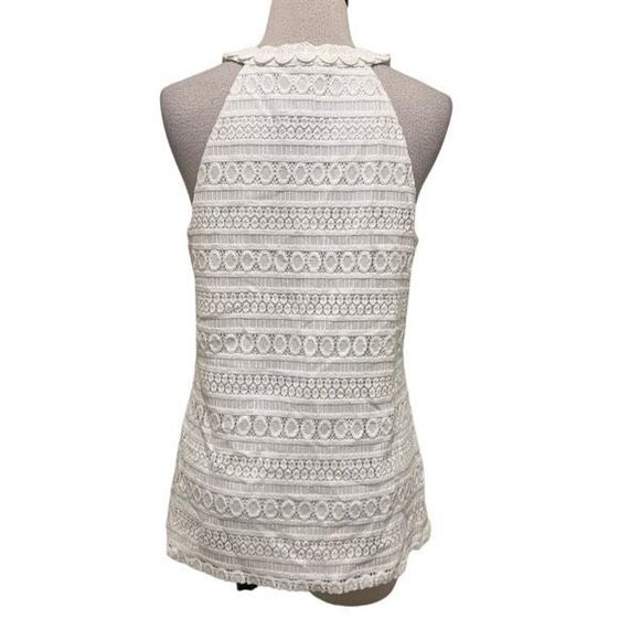 Lilly Pulitzer Womens Arya Sleeveless Lace Tank Top Resort White Medium NWT - Picture 4 of 7